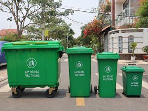 Thùng rác nhựa công nghiệp